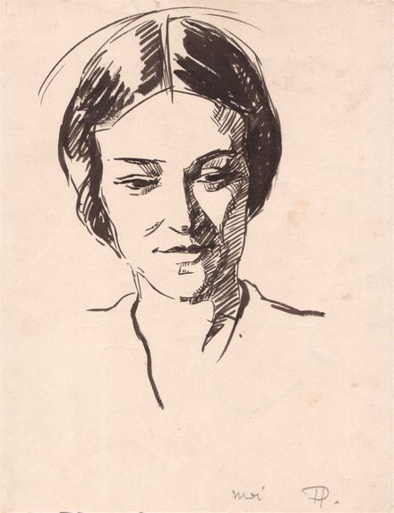 Autoportrait (Moi) par Paule Peiré, 1927